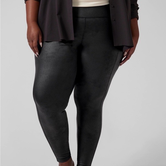 Athleta Pants & Jumpsuits Athleta Delancey Gleam Tight Faux Leather